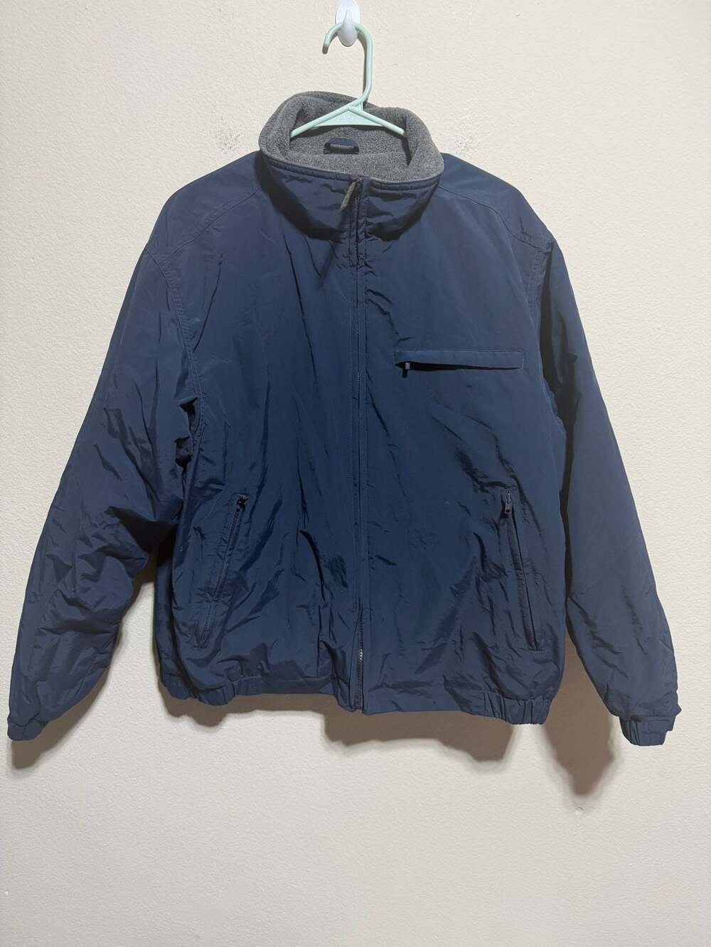 Eddie Bauer Men's Fleece-Lined Nylon Full-Zip Jacket
